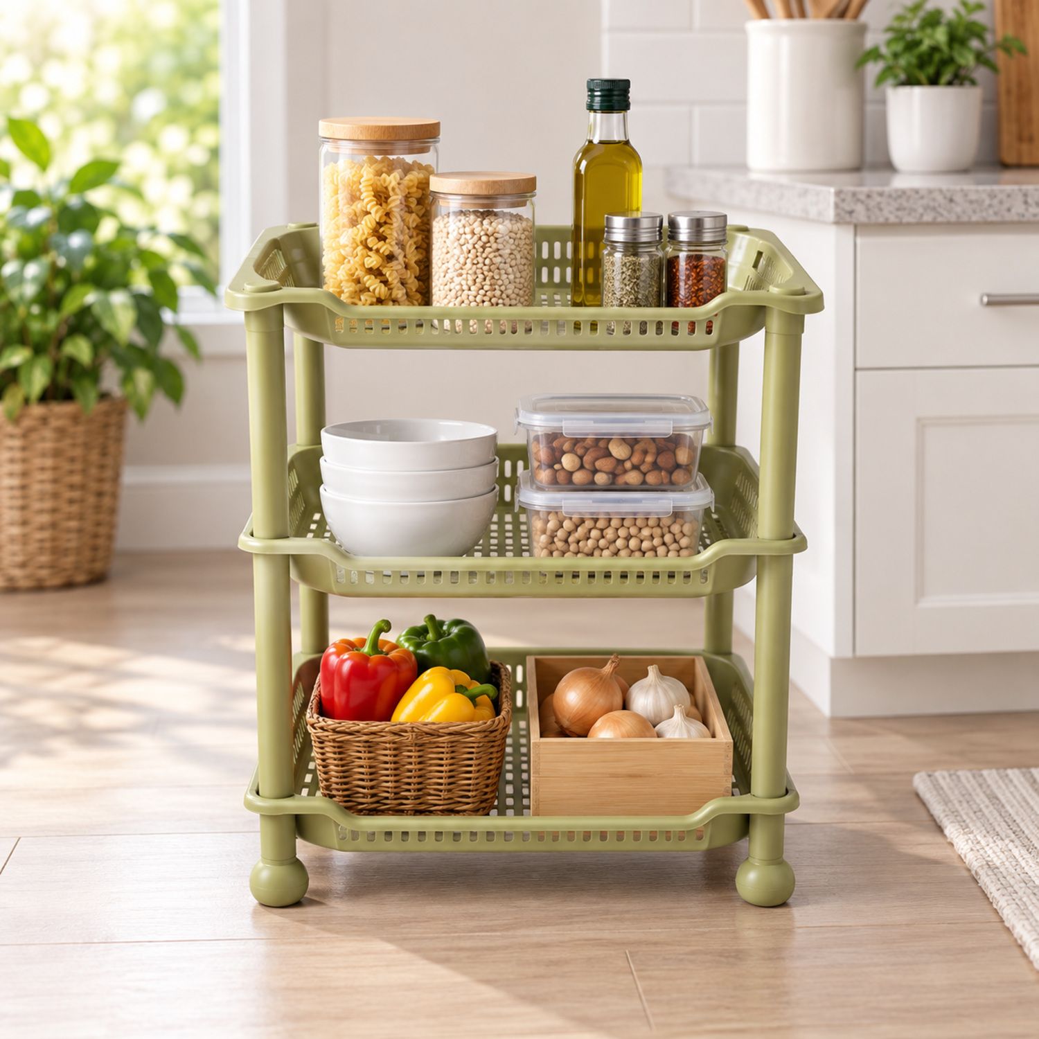 Storage Rack / Rack con 3 Divisiones {WF077069} (28/cs)