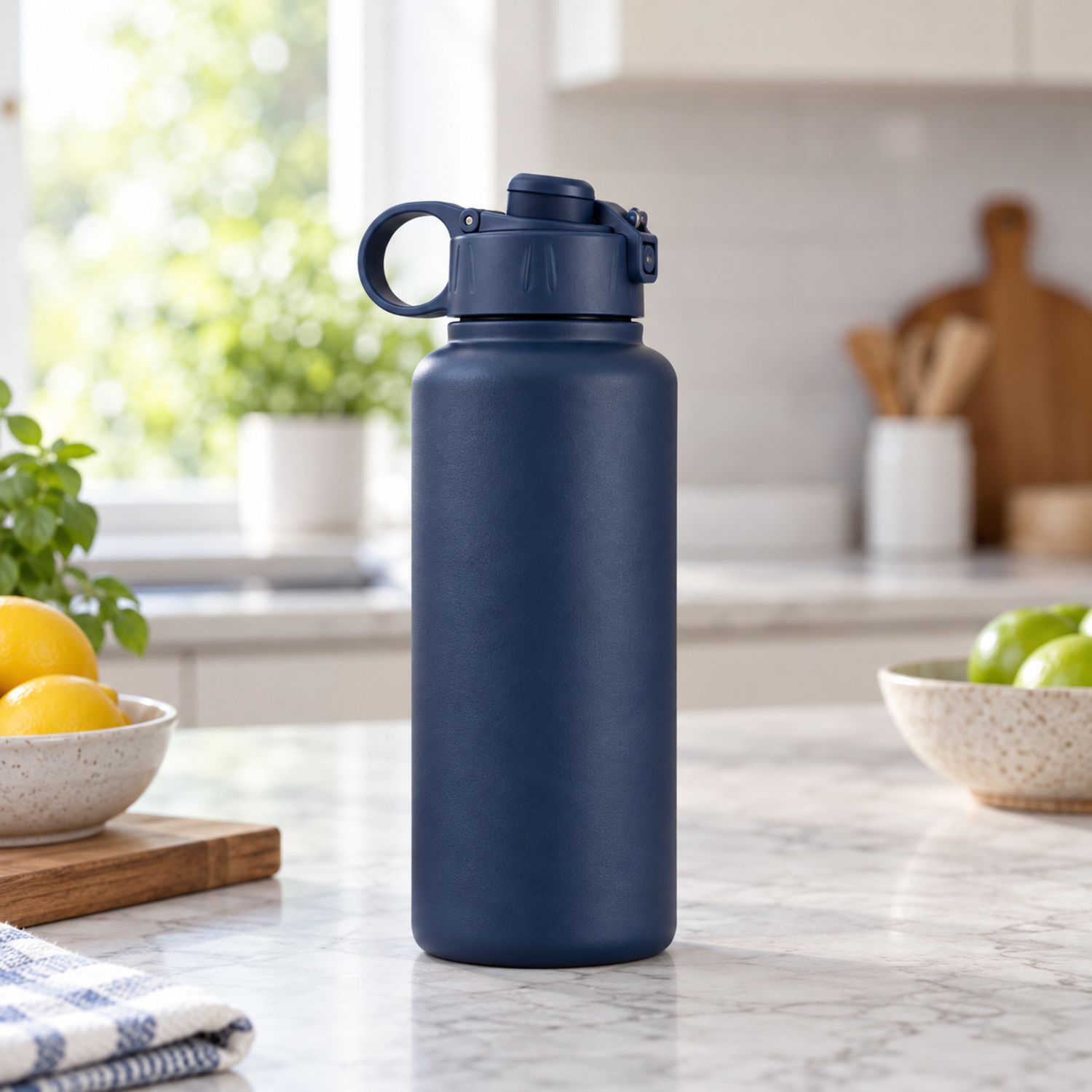 Double Wall Stainless Steel Bottle 1000ml/34OZ {DYB-956-1000} (25/cs)