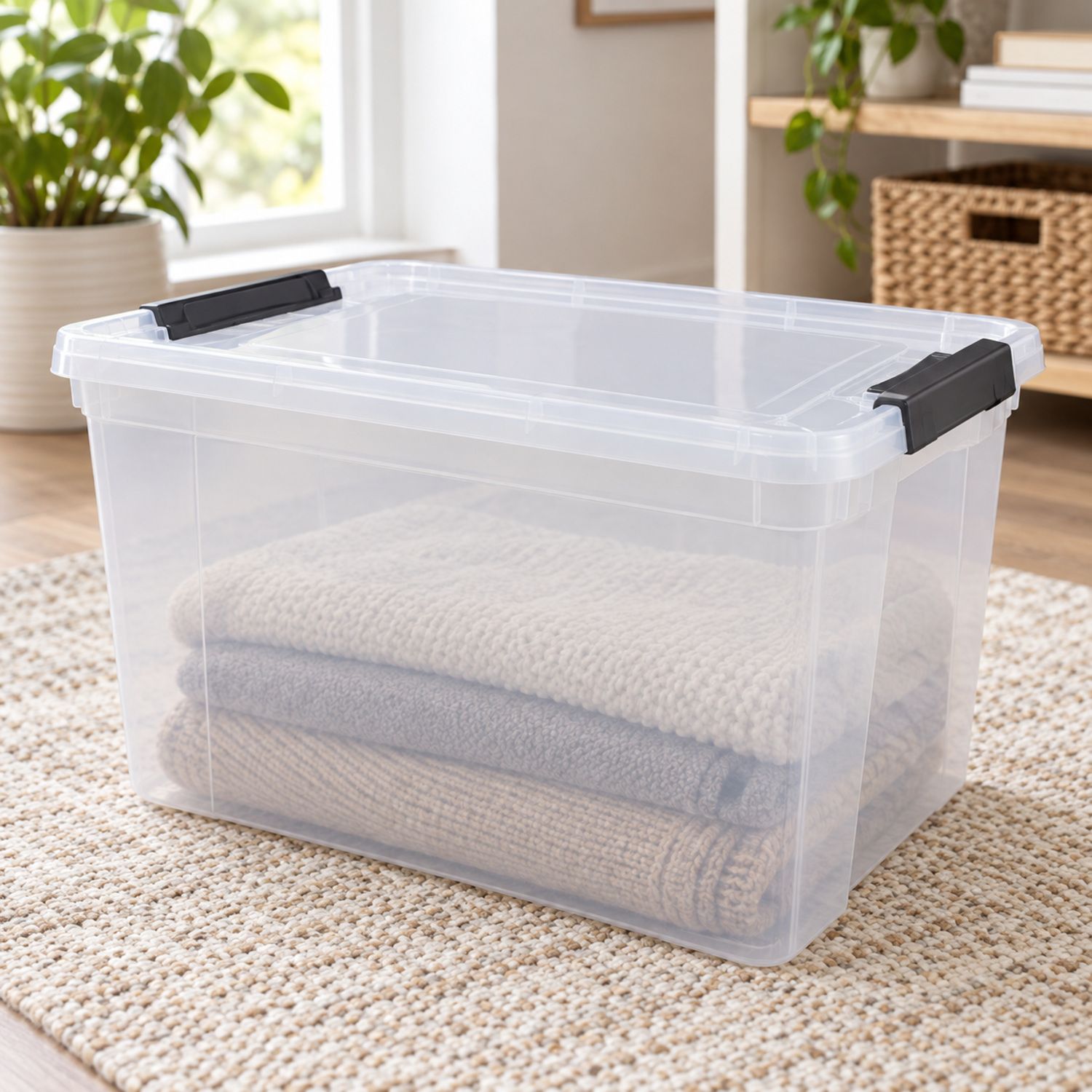 Plastic Storage Bin / Caja Plastica Organizadora {WF051611} / {8022} (20/cs)