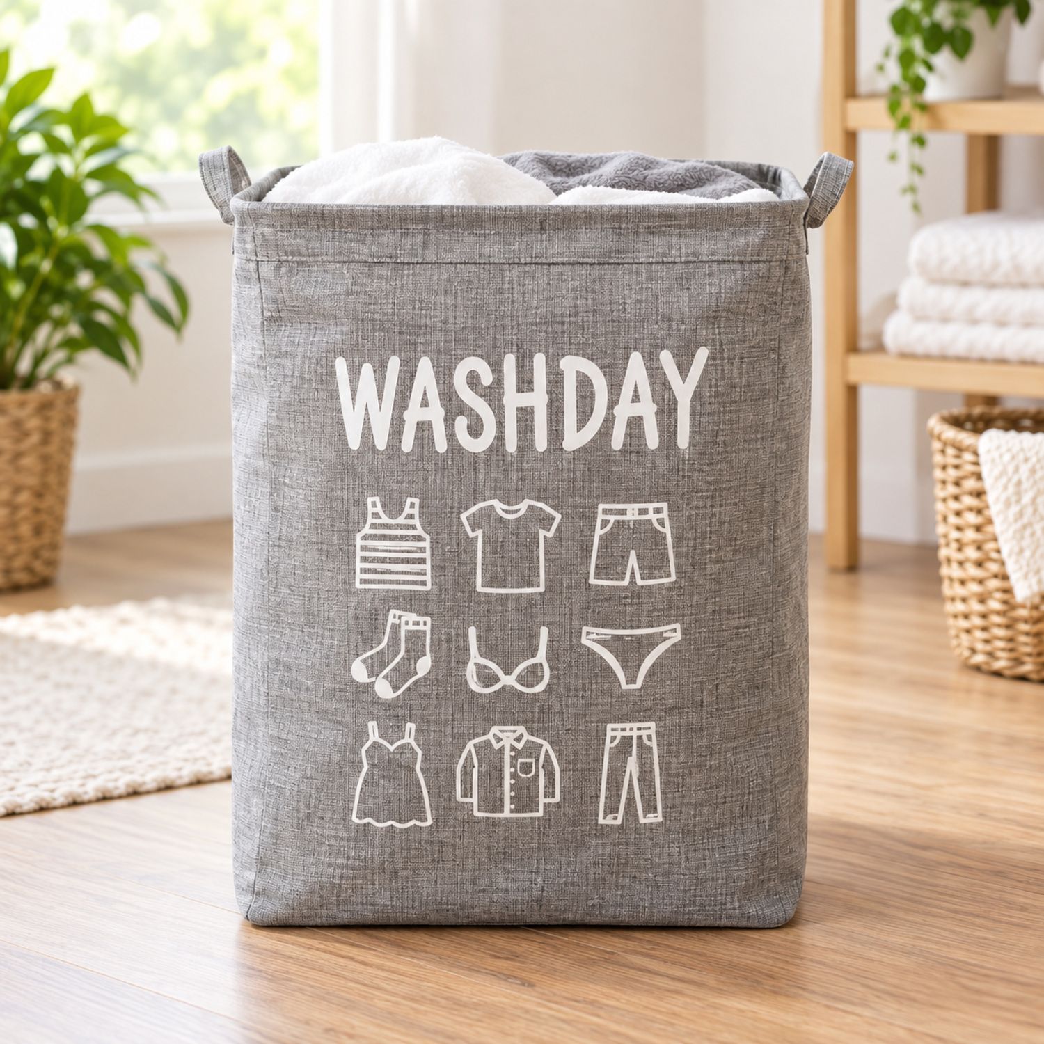 WashDay Cesta de Ropa {NVA-104} (50/cs)