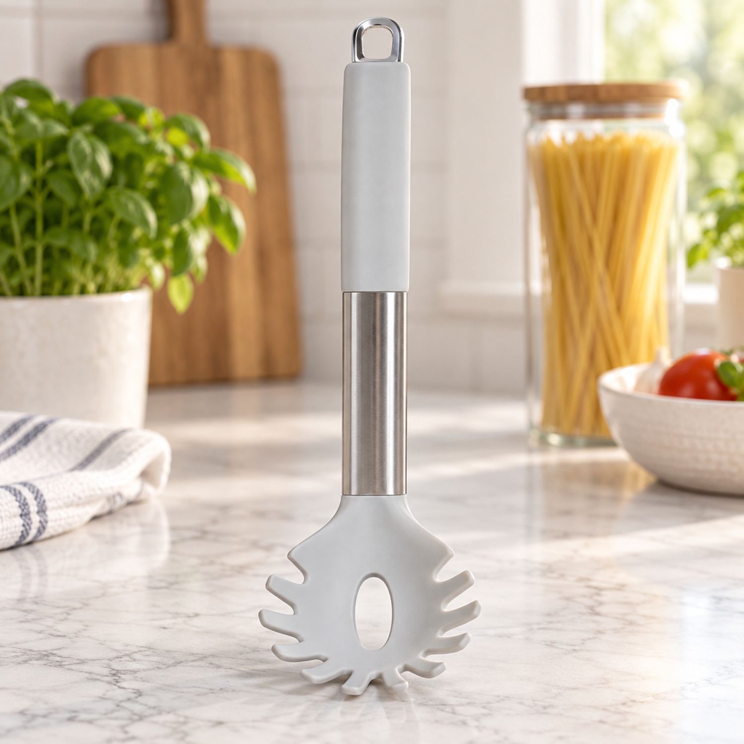Stainless Steel Spaghetti Server / Cuchara para Espaguetis de Acero {HY-1022} (12/cs)