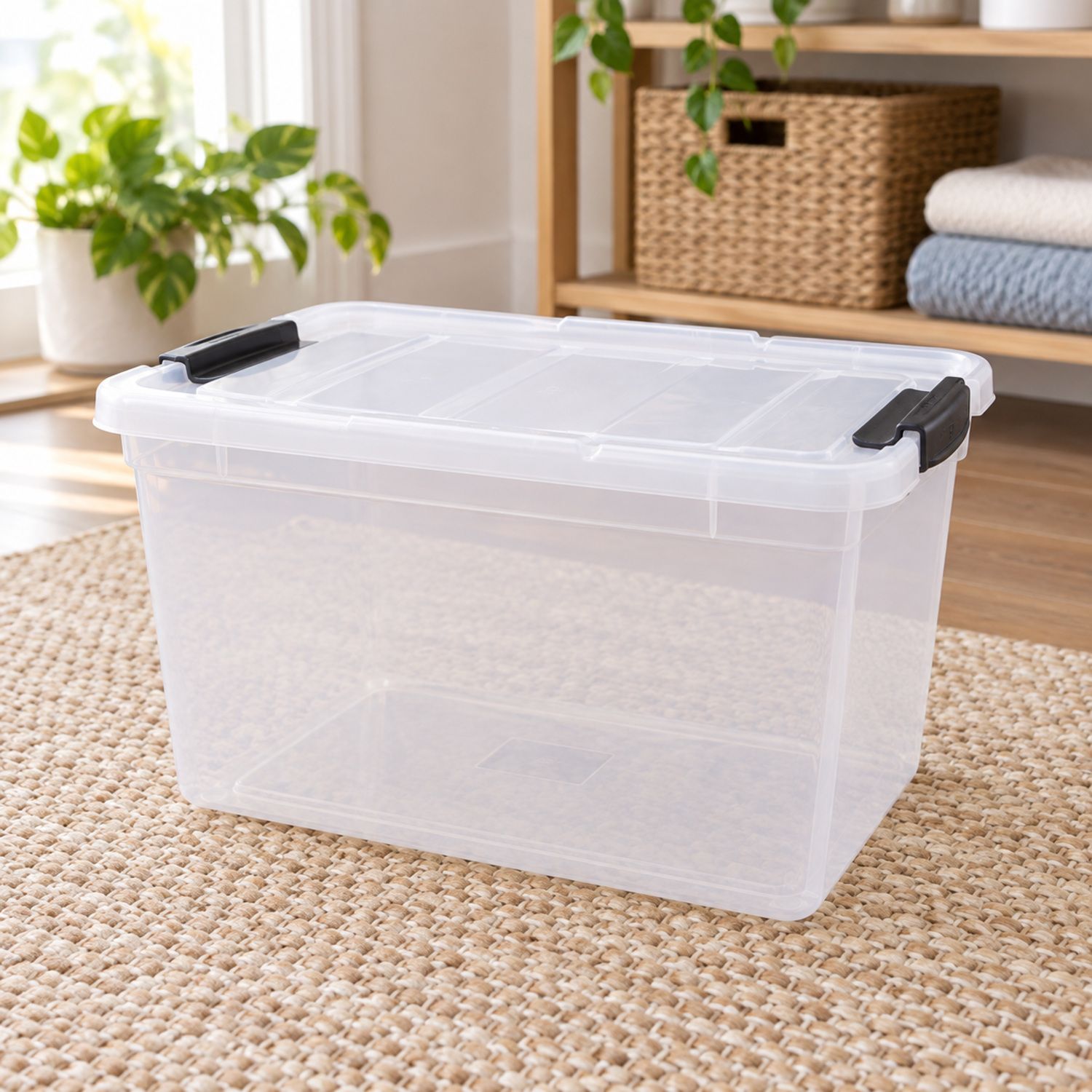 Plastic Storage Bin / Caja Plastica Organizadora {WF051616} / {8027} (10/cs)