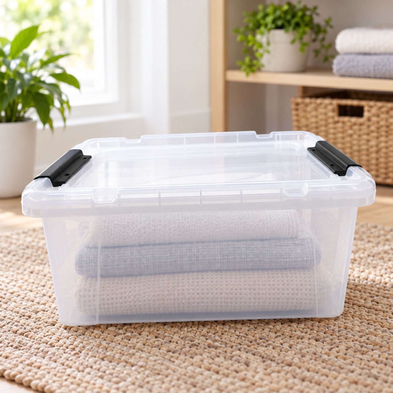 Plastic Storage Bin / Caja Plastica Organizadora {WF051614} / {8025} (16/cs)