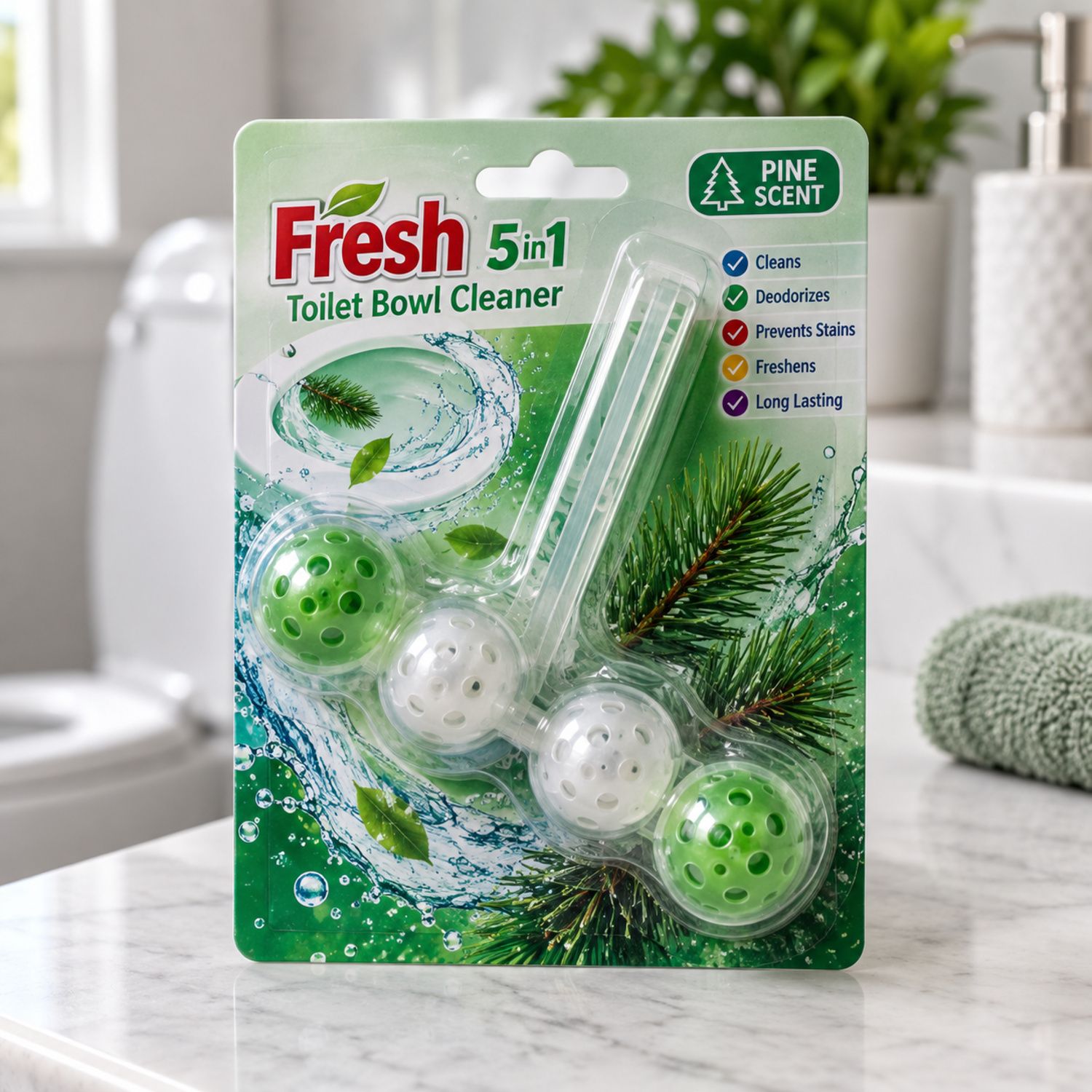 5 en 1 Toilet Bowl Cleaner {00001} (144/cs)