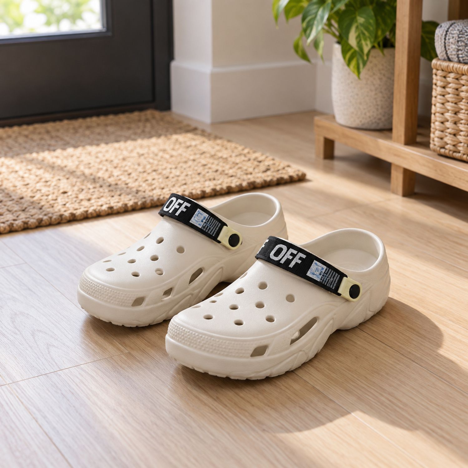 Men Crocs White / Beige / Black {8203} (36/cs)