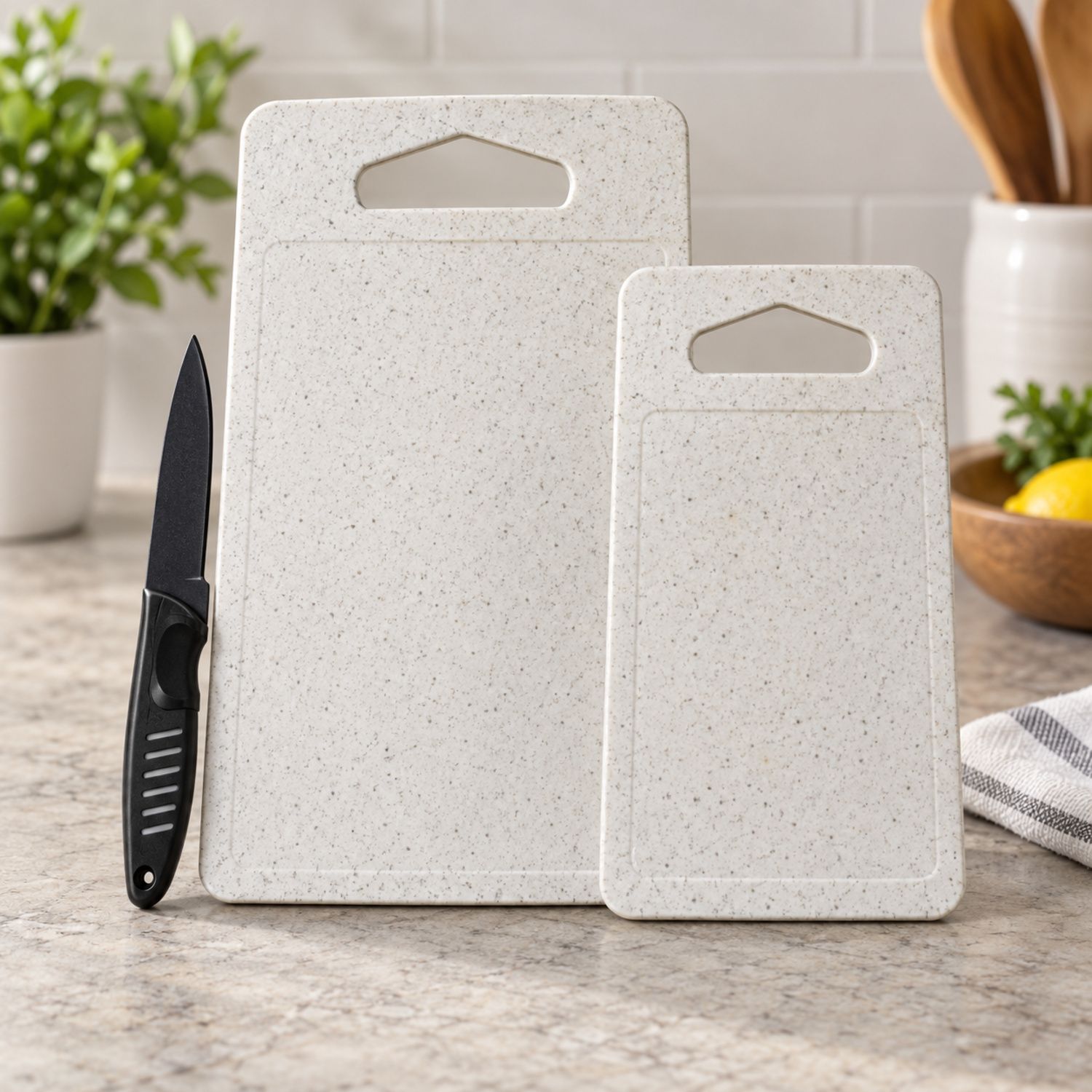 Set of 2 Boards + Knife {6635K} (36/cs)
