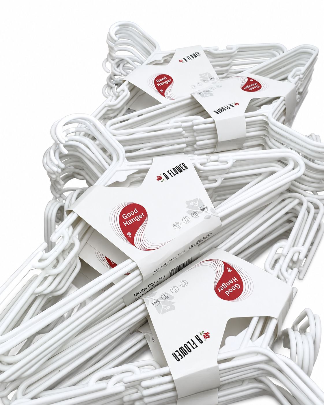 10ct Plastic Hangers / Ganchos de Ropa {CM-713} (40/cs)