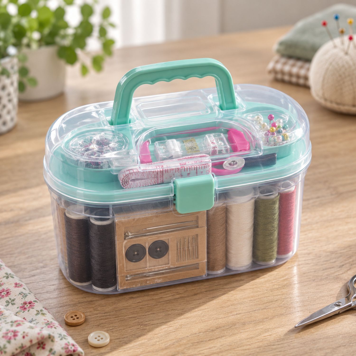 Sewing Kit Tool Box {NVA-129} (100/cs)