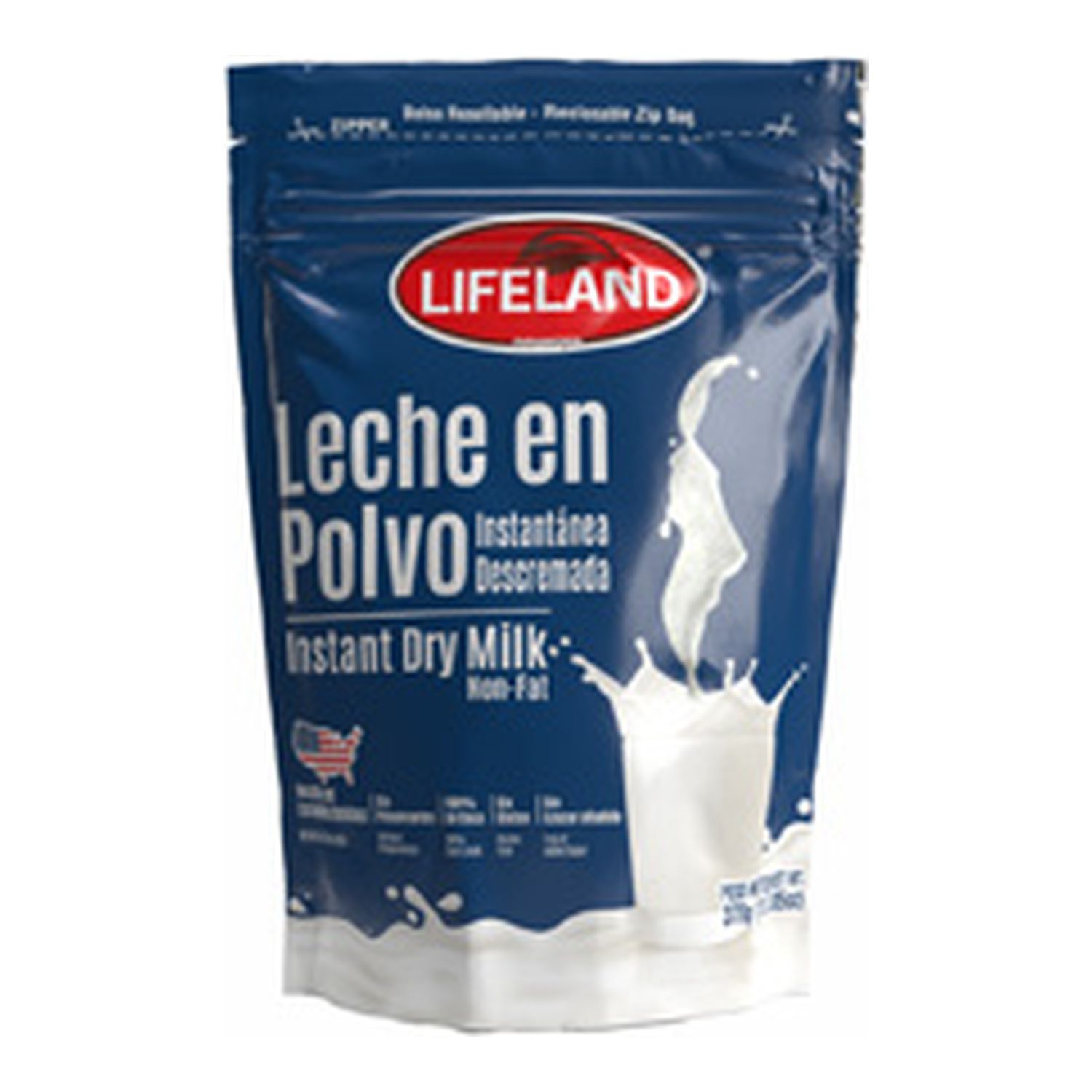 Lifeland Instant Dry Milk Non-Fat 13.05 oz (12/cs)