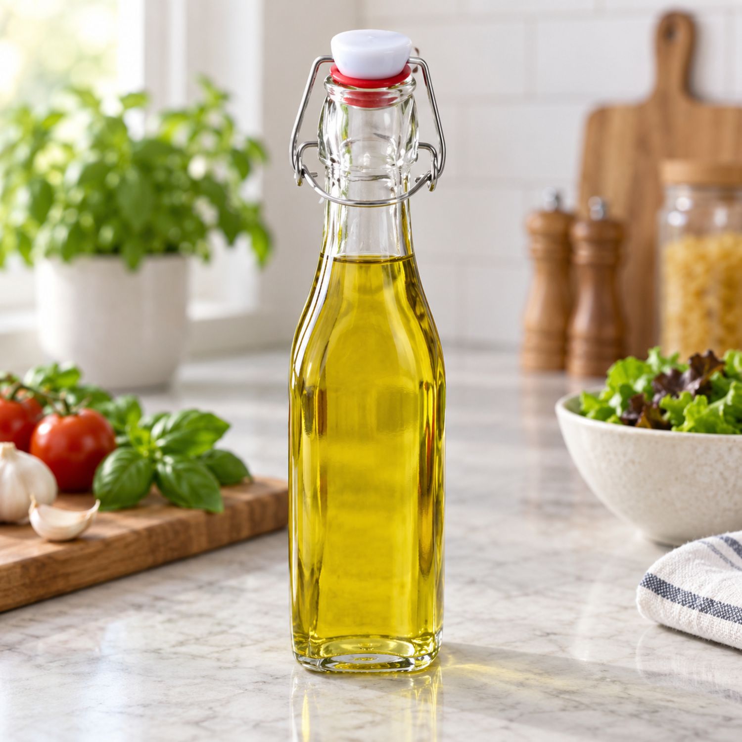 500ml Glass Oil Bottle/ Botella de Aceite {NVA-153} (50/cs)