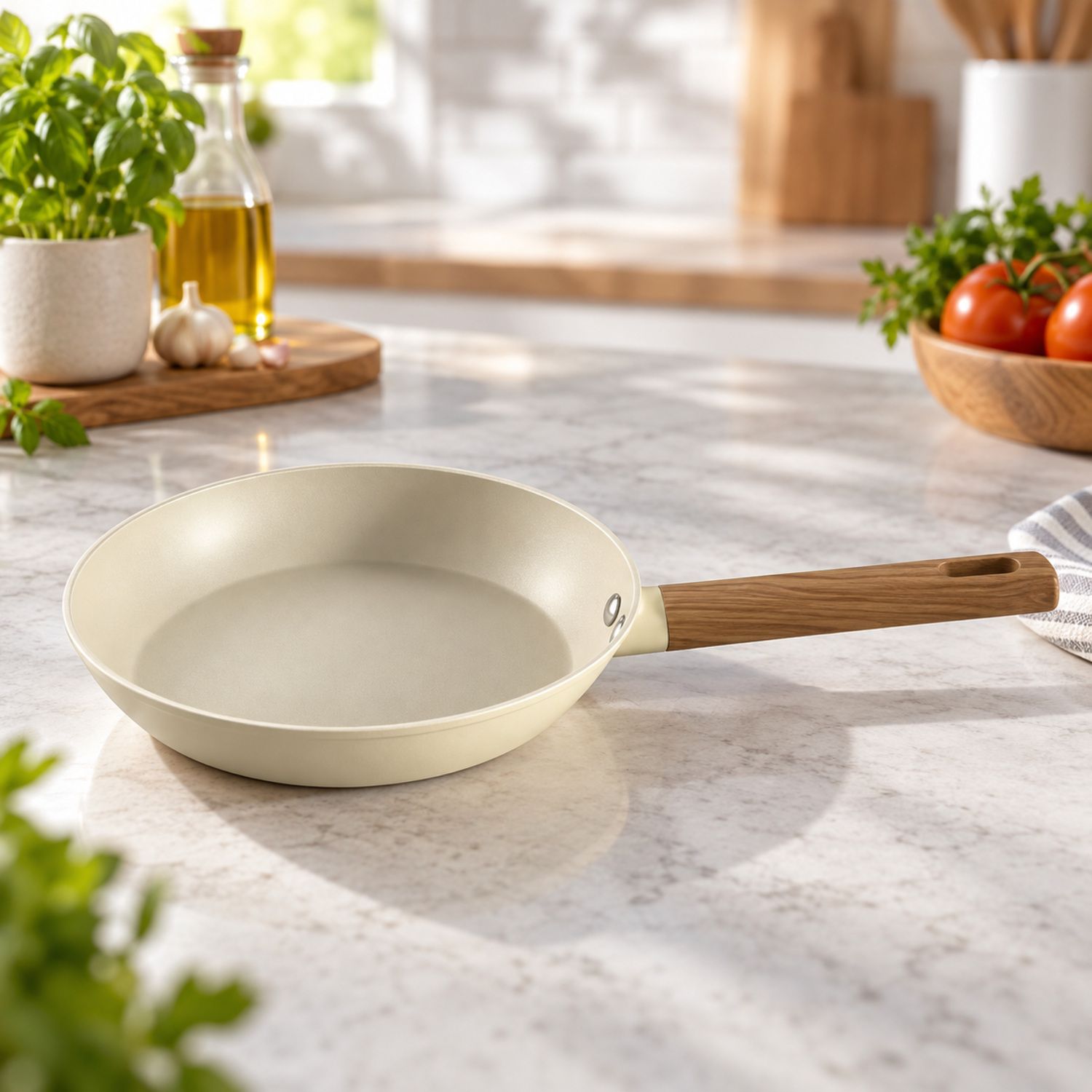Sarten Nova 20 cm Color Blanco Aluminio Forjado {NVA-79} (10/cs)