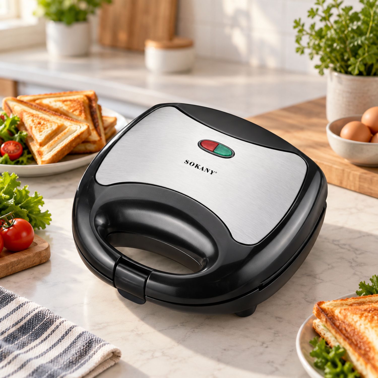 Sokany S.S Sandwich Maker {KJ-102} (10/cs)