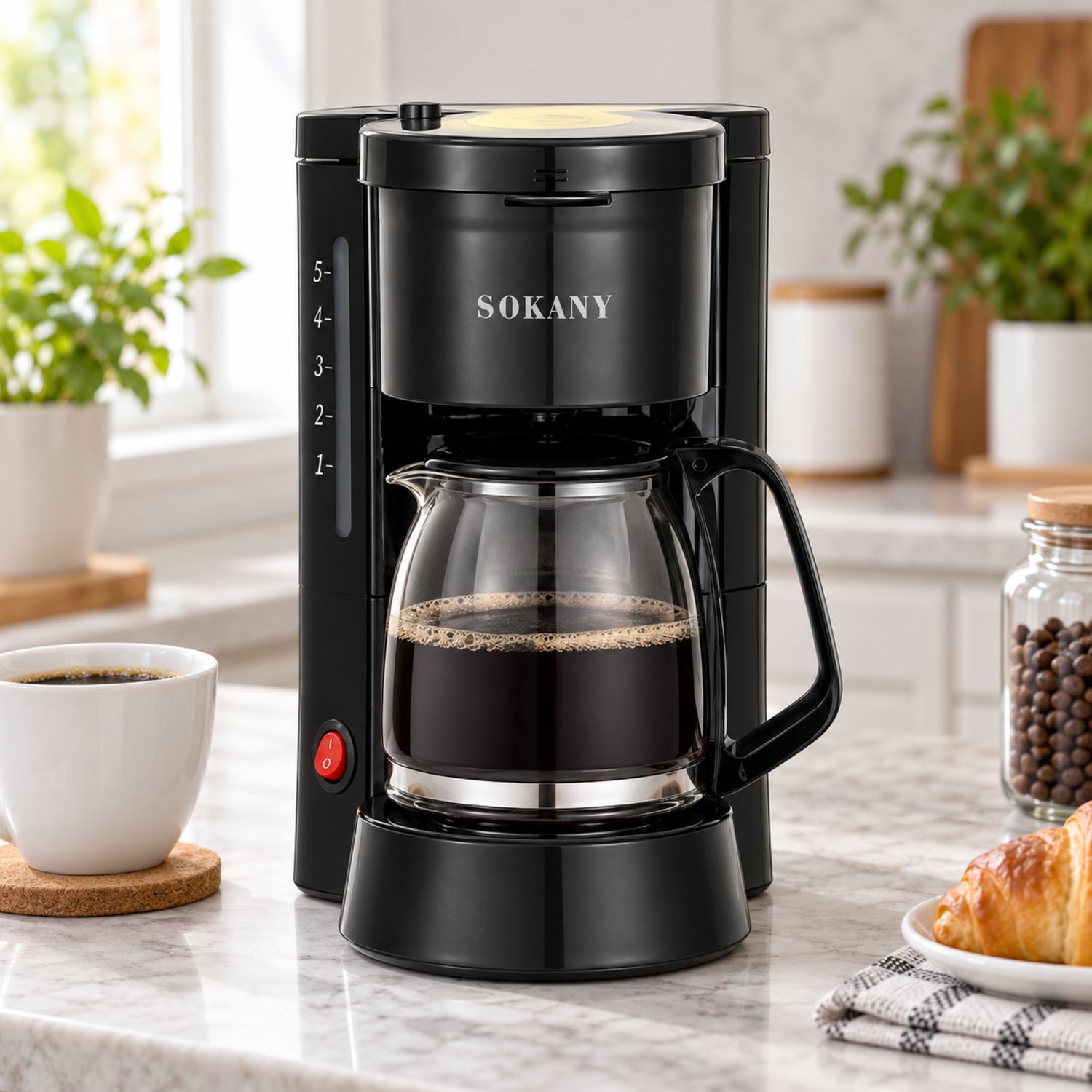 Sokany 450 W/ 850ml Coffee Maker {SK-04048} (12/cs)
