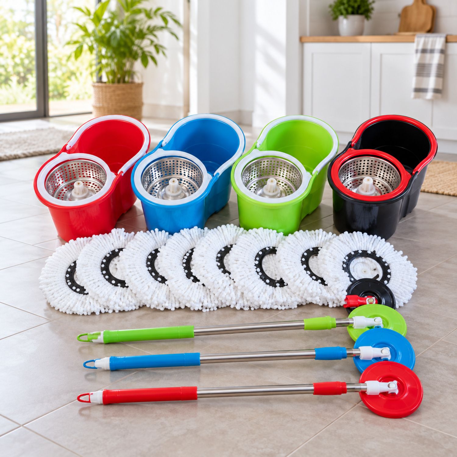 Nikatto Spin Mop / Trapeador Nikatto {NIK-SP-2863} (25/cs)
