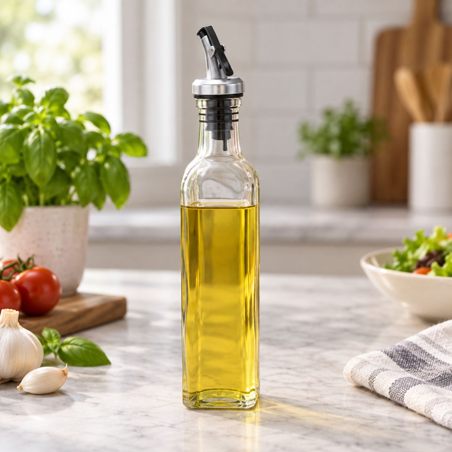 250ml Glass Oil Bottle / Botella de Aceite {NVA-152} (60/cs)