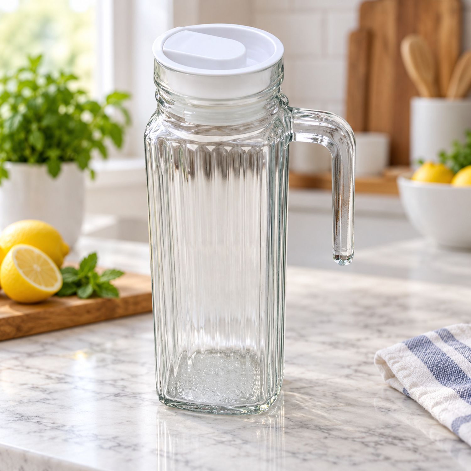 1.2L Glass Jar/ Jarra de Vidrio 1.2 Litros {NVA-157} (12/cs) 1.2L Glass Jar/ Jarra de Vidrio 1.2 Litros {NVA-157} (12/cs)