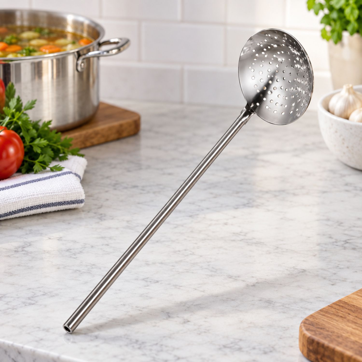 Cucharon de Acero Inoxidable {NVA-19} (25/cs)