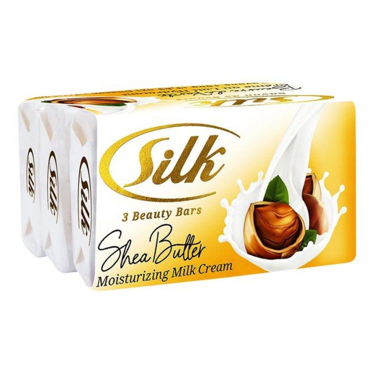 3Pk Silk Soap Shea Butter Yellow (24/cs)