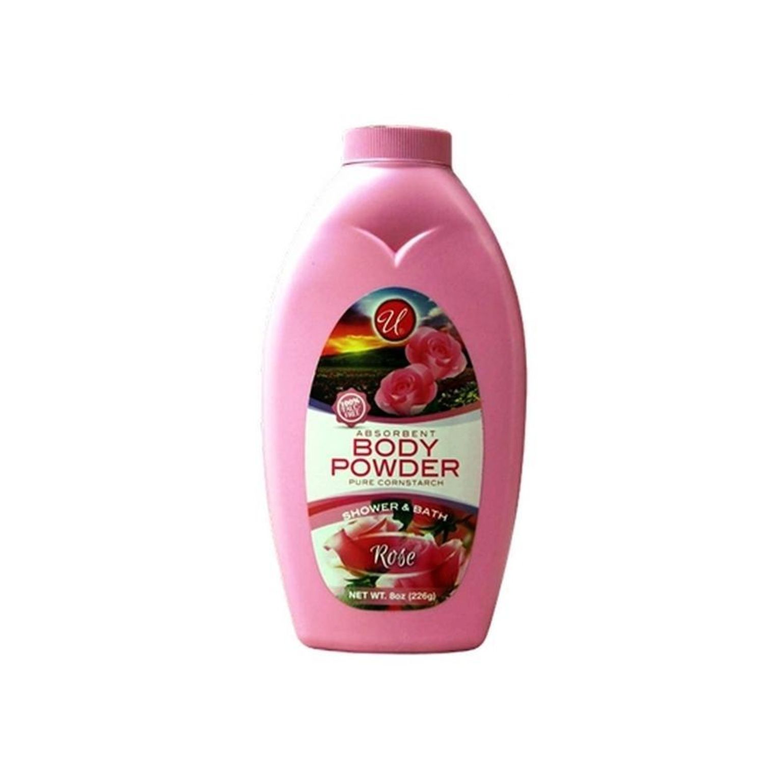 8Oz Powder Corn Starch Rose {55563} (12/cs)