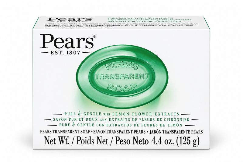 Pears Green Bar Soap with Lemon Flower Extracts 4.4oz (48/cs)
