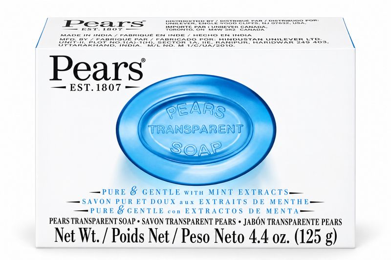 Pears Blue Bar Soap with Mint Extracts 4.4oz (48/cs)