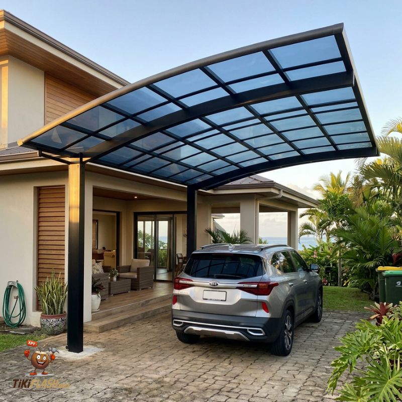 Carport aluminium haute résistance – Protection moderne pour véhicules // POSE + LIVRAISON OFFERTES