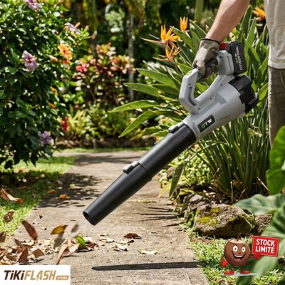 Souffleur de feuilles sans fil Brushless 485 W – 2 batteries + chargeur inclus