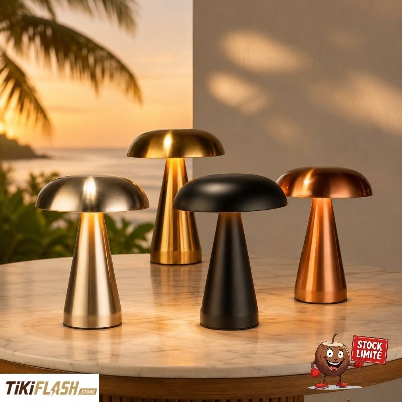 Lampe de table en métal sans fil