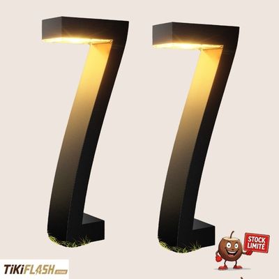 Lot de 4 lampes solaires design minimaliste