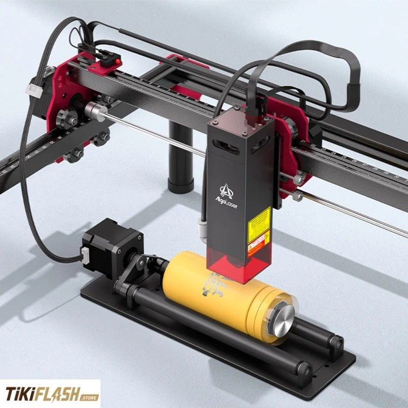 Rouleau rotatif AlgoLaser ARR 3.0 – Pour graveur laser à portique ouvert, objets Ø 5 à 100 mm