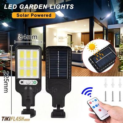 Applique murale solaire LED à détecteur de mouvement – 3 modes, IP65, sans câble