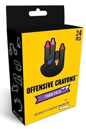 Wood Rocket Offensive Crayons Porn Pack, Size: 24pk