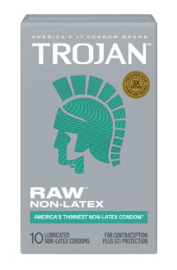 Trojan Raw Non-Latex 10 Pack, Size: 10pk