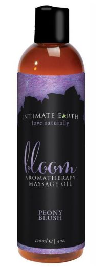Intimate Earth Bloom Massage Oil - Peony Blush, Size: 4 oz.