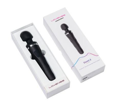 Lovense Domi 2 Flexible Rechargeable Mini Wand, Color: Black