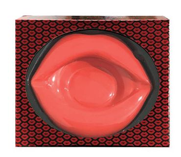 Lips Ashtray, Color: Red