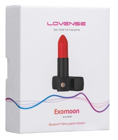 Lovense Exomoon Lipstick Vibe, Color: Red