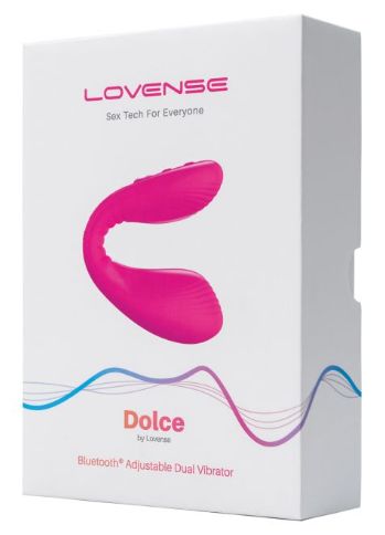 Lovense Dolce (previously Quake) Adjustable Dual Stimulator, Color: Pink