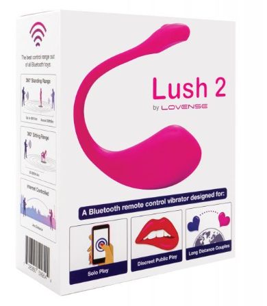 Lovense  Lush 2.0 Sound Activated Vibrator, Color: Pink