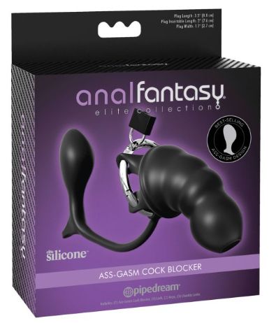 Anal Fantasy Ass-Gasm Cock Blocker, Color: Black