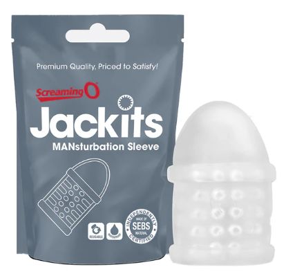 Screaming O Jackits® MANsturbation Sleeve, Color: Clear