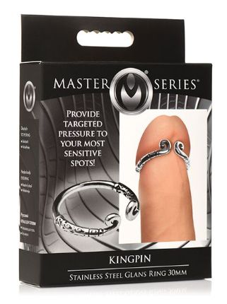 Master Series Kingpin Stainless Steel 30mm Glans Ring, Color: Silver