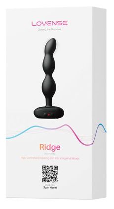 Lovense Ridge Bumpy Anal Plug, Color: Black