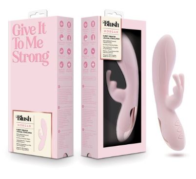 Blush Morgan Rabbit Vibrator, Color: Light Pink