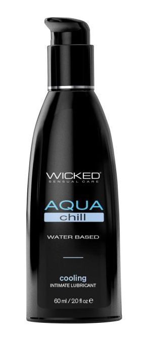 Wicked Sensual Care Aqua Chill Water Based Cooling Lubricant, Size: 2oz