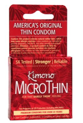 Kimono Microthin Ultra Thin - 3 Pack, Size: 3 Pack