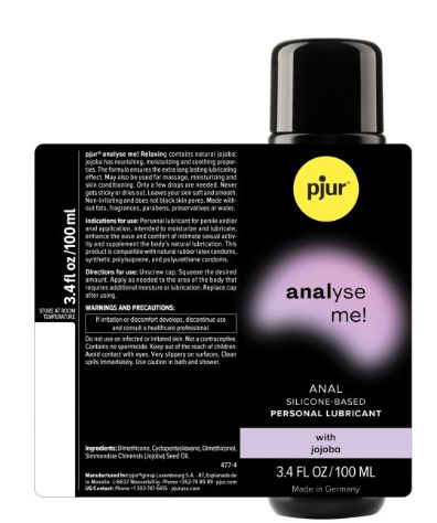 Pjur Analyse Me Silicone Personal Lubricant, Size: 3.4 oz