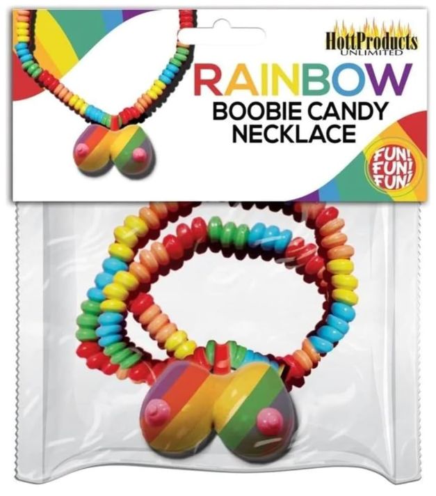 Rainbow Boobie Candy Necklace, Variation1: Candy