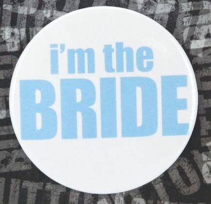 Bachelorette Button - I'm the Bride, Variation1: Accessory