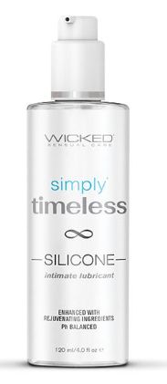 Wicked Sensual Care Simply Timeless Silicone Lubricant, Size: 4oz